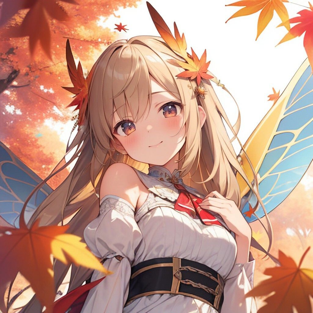 サンプル画像3:紅葉な妖精さん(ほげふが) [d_499119]