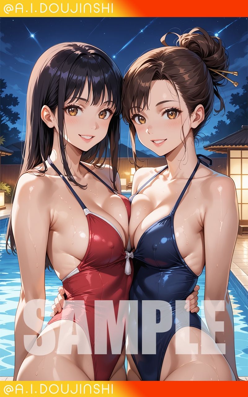 サンプル画像3:SummerPool〜夏の思い出〜@AI同人誌vol.085(爆乳@エーアイ) [d_499127]