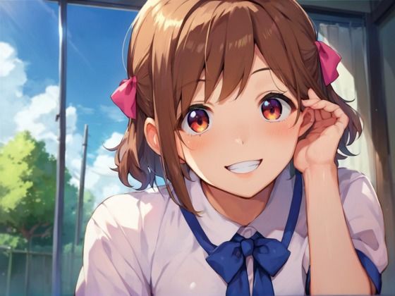 サンプル画像1:クラスの巨乳清楚ちゃんとちょっと大人なデート？(むちきち) [d_499177]