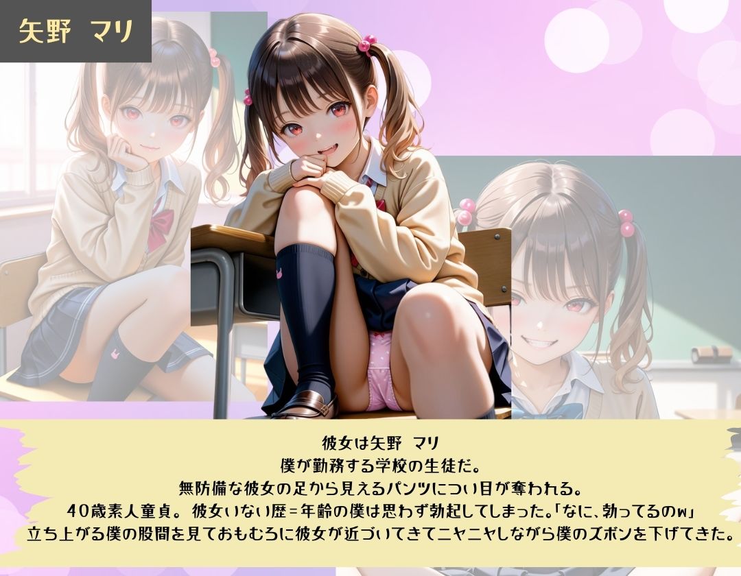 サンプル画像3:生意気なロリかわ女子に◯ーメン搾り取られた話。(イナゴ) [d_499191]