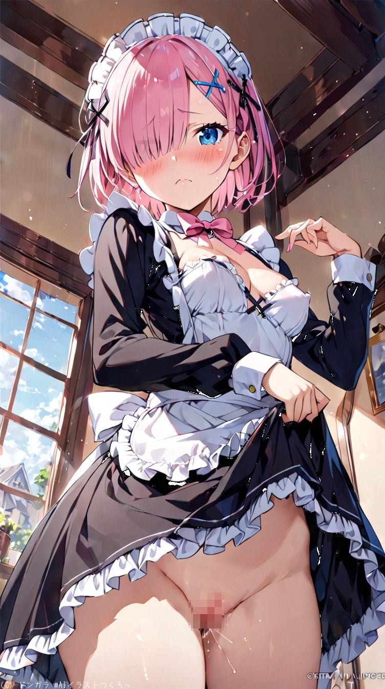 サンプル画像6:AIイラストCG集38  リゼロのラム(ドンガラAI美少女イラスト支部) [d_499389]