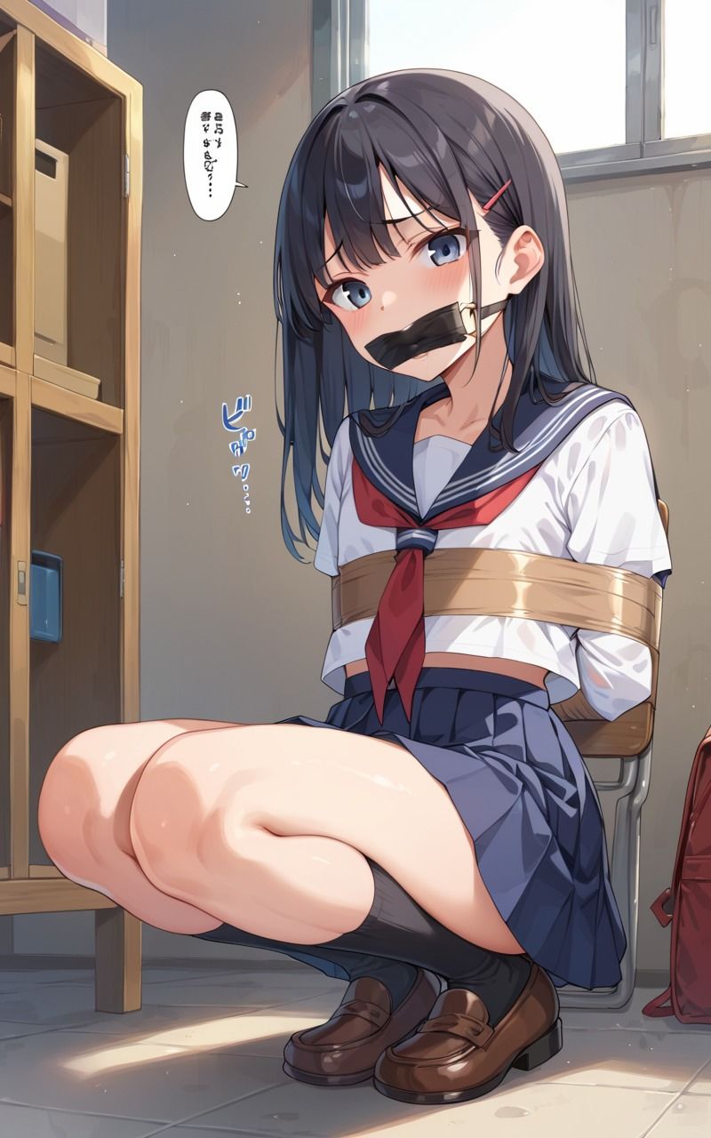 サンプル画像1:拘束されたちっぱいJK(えろりまん) [d_499408]