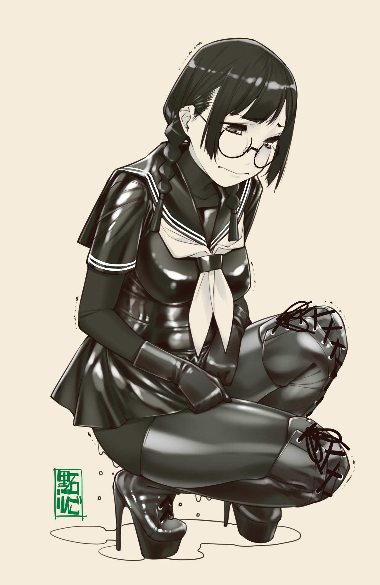 サンプル画像1:テカテカ制服お漏らし学院(果物物語) [d_499452]