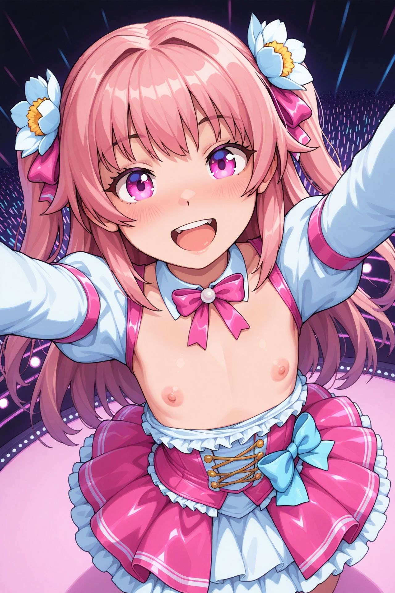 サンプル画像2:魅せつけ！アイドル♪(ハートパイン) [d_499459]