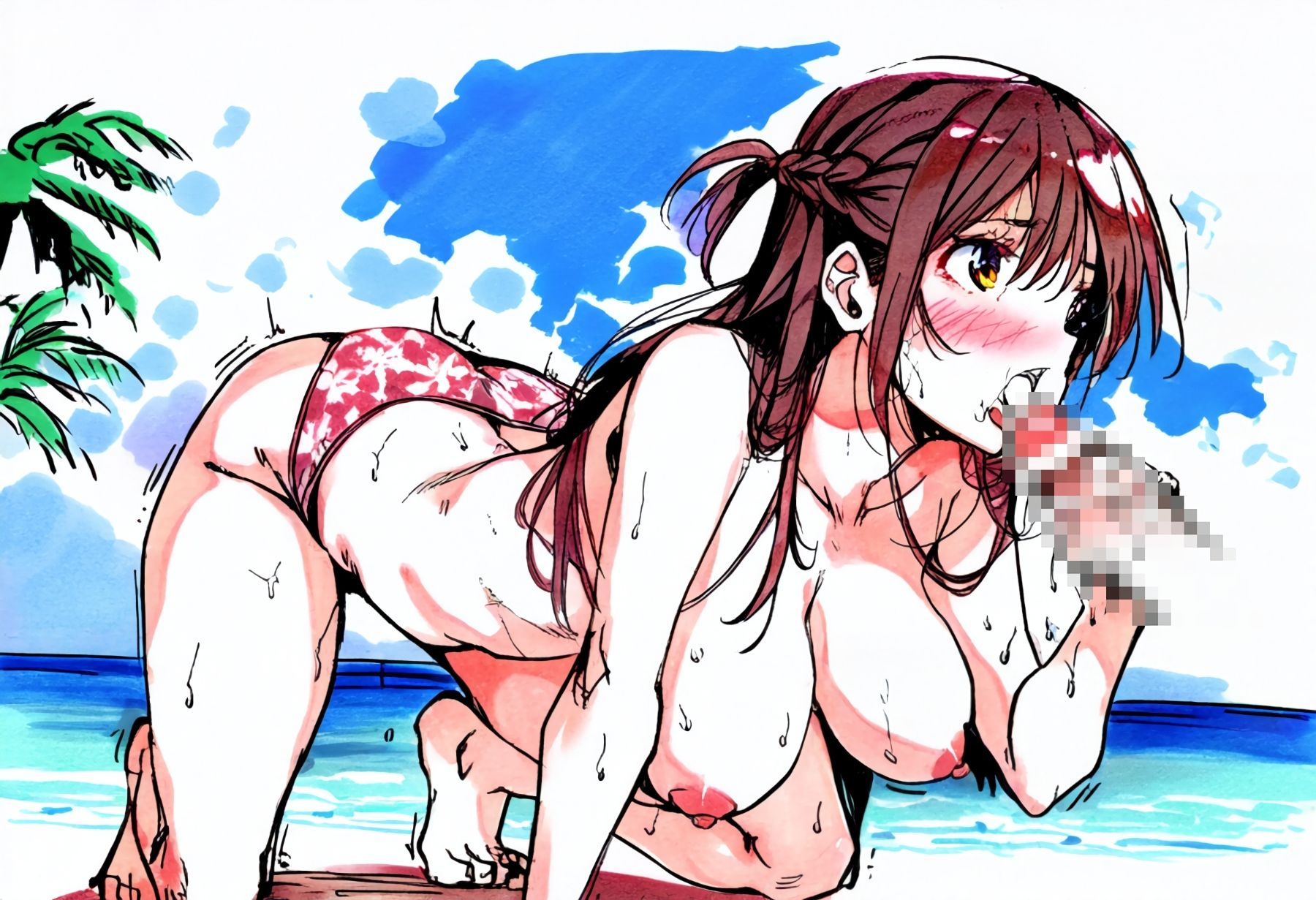 サンプル画像4:Ai image book.35 水〇千鶴(智之) [d_499463]