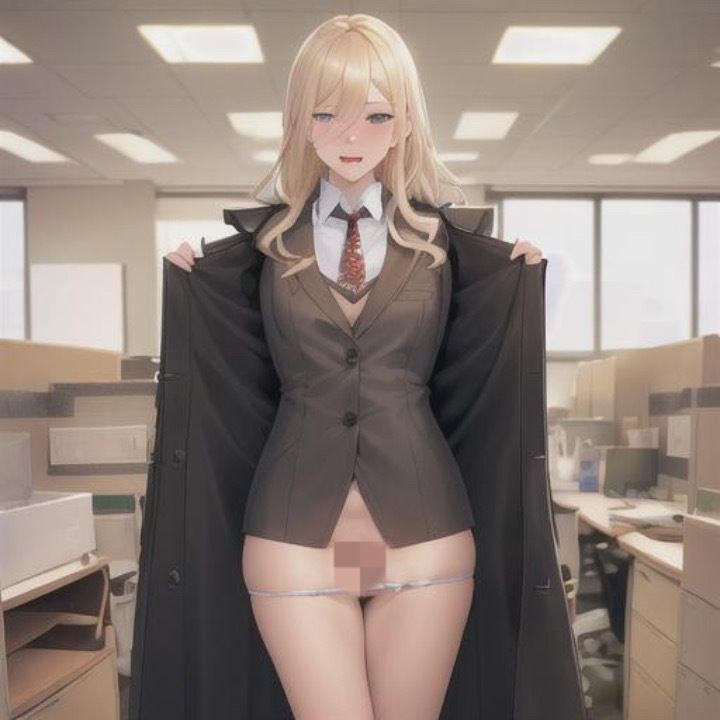 サンプル画像1:露出と言えばトレンチコート！！  金髪ちゃん編(まんまんちん) [d_499522]