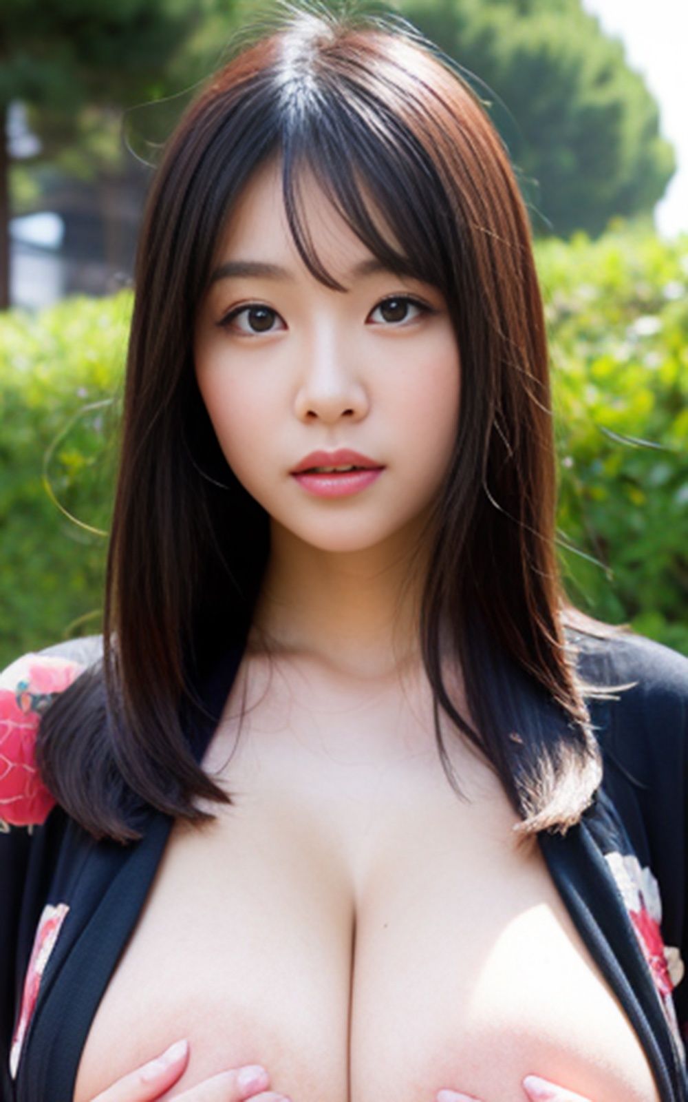 サンプル画像6:爆乳着物美女【AIグラドル編集部vol.159】(AI美女出版) [d_499576]