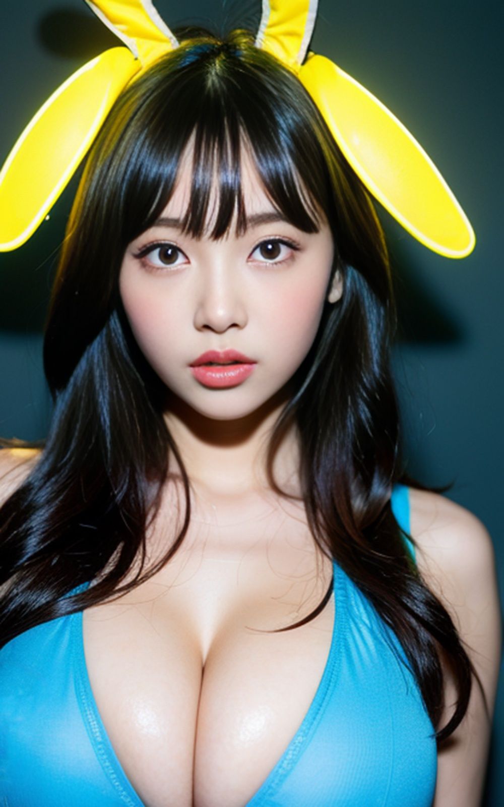 サンプル画像5:巨乳バニーガール美女【AIグラドル編集部vol.155】(AI美女出版) [d_499589]