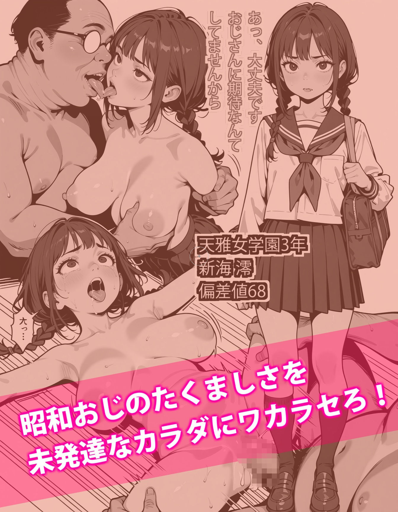 サンプル画像2:令和のエリート女子中●生 VS 昭和の底辺おじ集団(デロデロ) [d_499654]