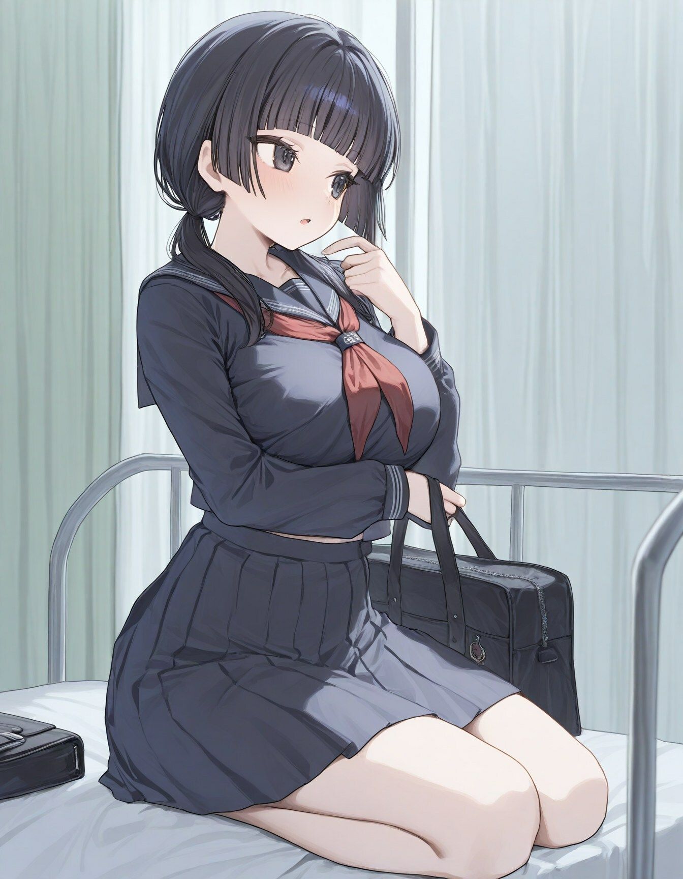 サンプル画像1:巨乳ロリJKを保健室で連続種付け(実用性) [d_499661]