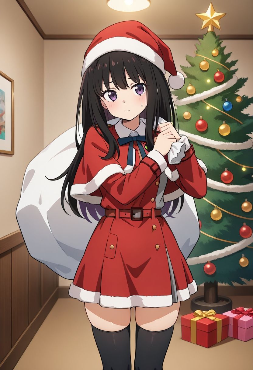 サンプル画像6:リコリスとX’mas どちらを選ぶ？(むさこた) [d_499850]