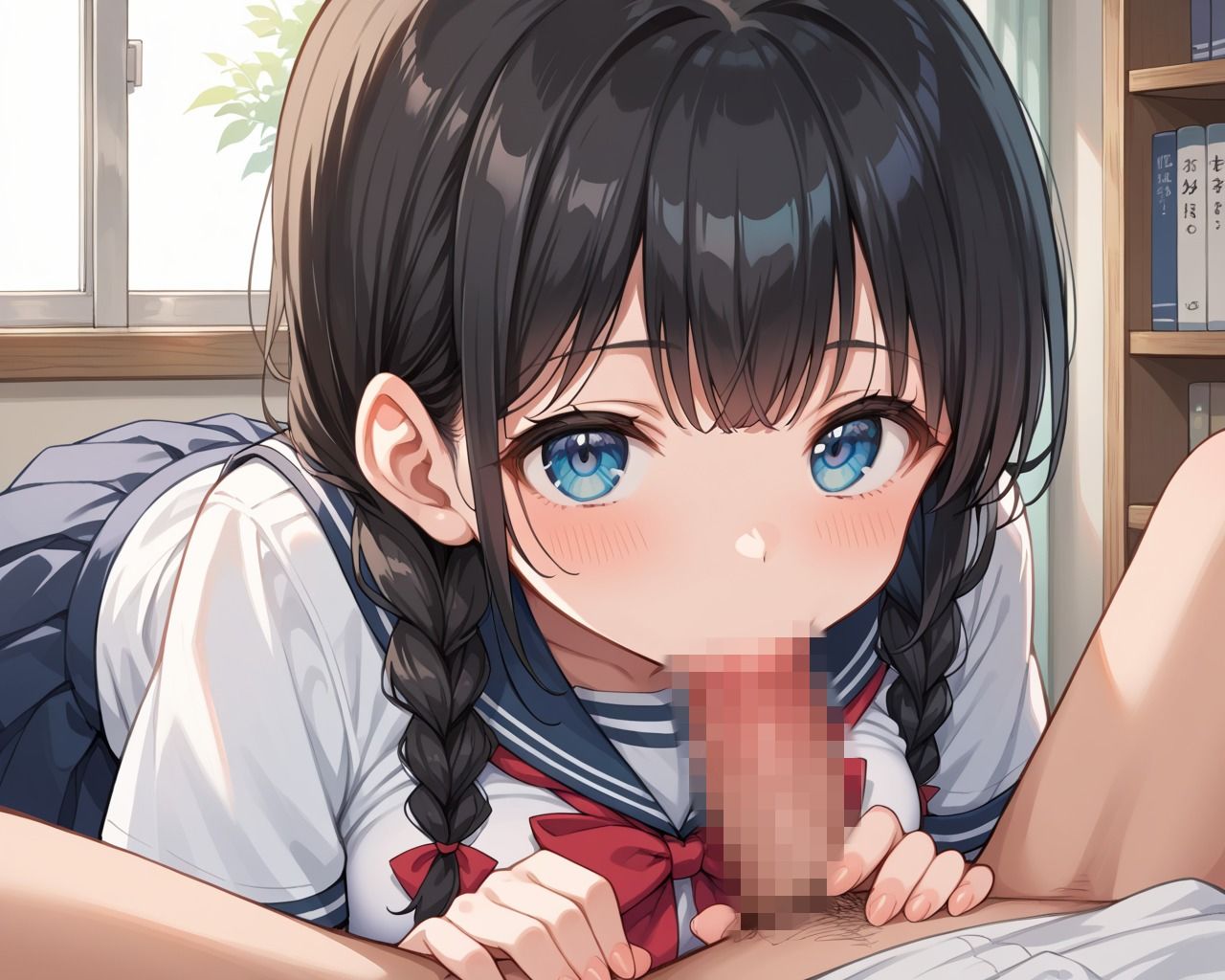 サンプル画像2:清楚系に教えるはじめてのえっち(ろんどんぷりん) [d_500046]