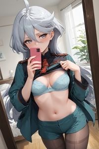 サンプル画像3:【裏垢女子】変態自撮りをするミ◯リネ(AIペンギン) [d_500076]