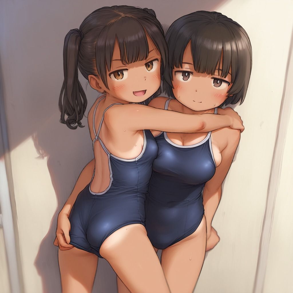 サンプル画像1:うちの学校の水泳部画像データが流出したらしいな・・(道の草) [d_500078]