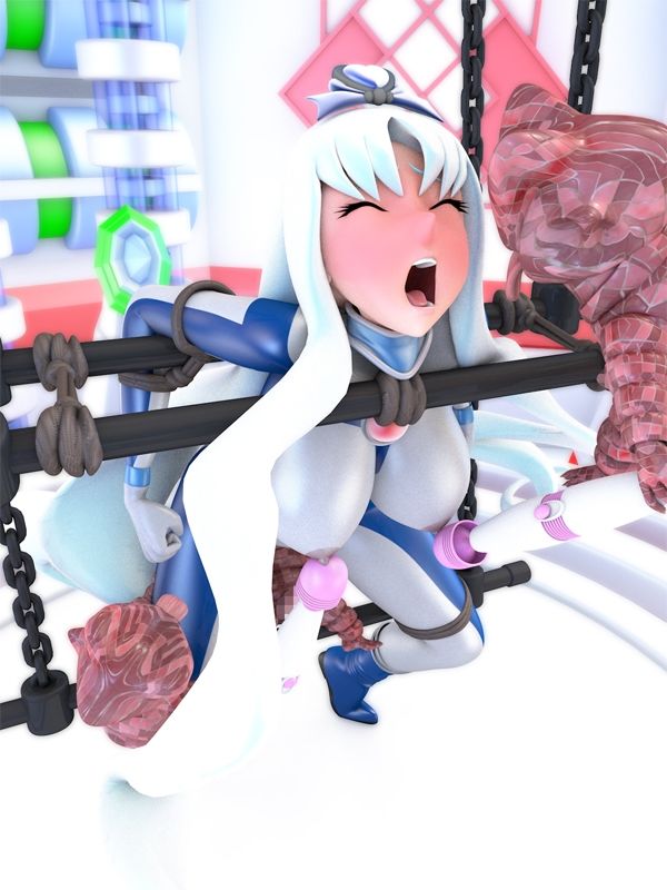 サンプル画像3:銀河捜査官ブレイブ☆マリーナVSグレムリン星人(四次元少女ネオス) [d_500165]