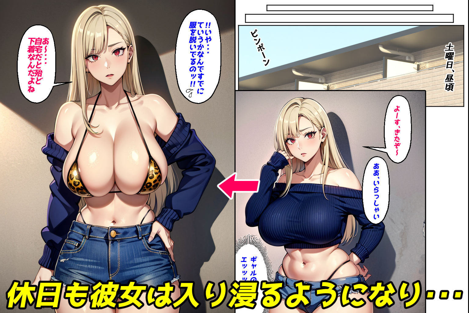 サンプル画像6:入り浸るギャルがまんこ貸してくれる話（CG328p・マンガ102p）(Sakaki IndustryAI（2D）) [d_500166]