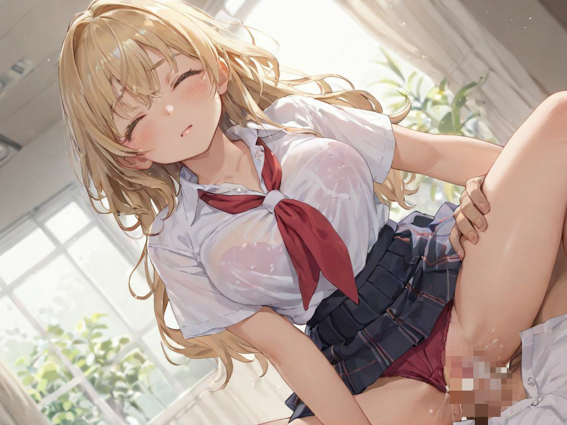 幼馴染の金髪ギャルにHにいじめられ射精のサンプル画像 6