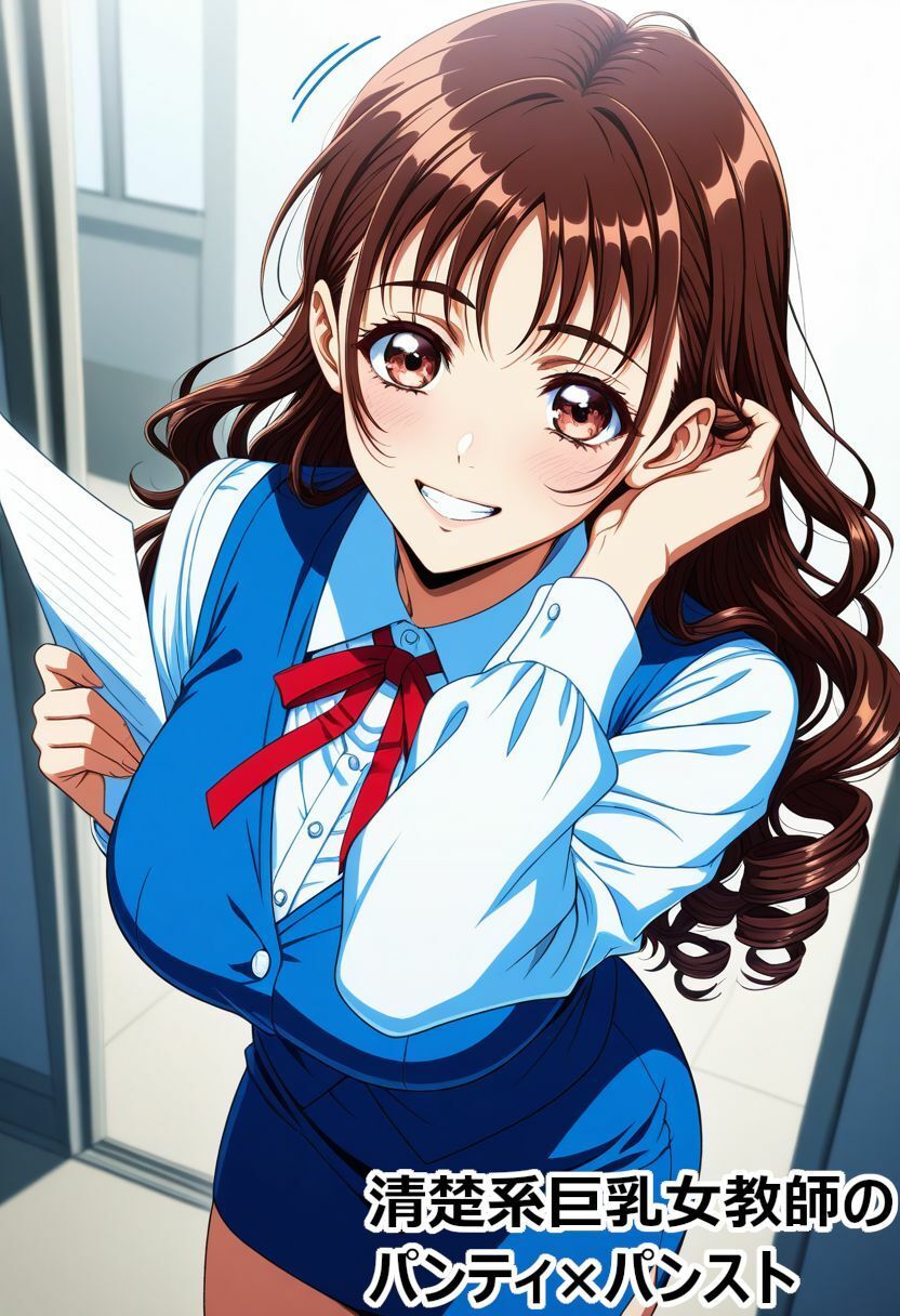 サンプル画像1:清楚系巨乳女教師のパンティ×パンスト(kurara natu) [d_500247]