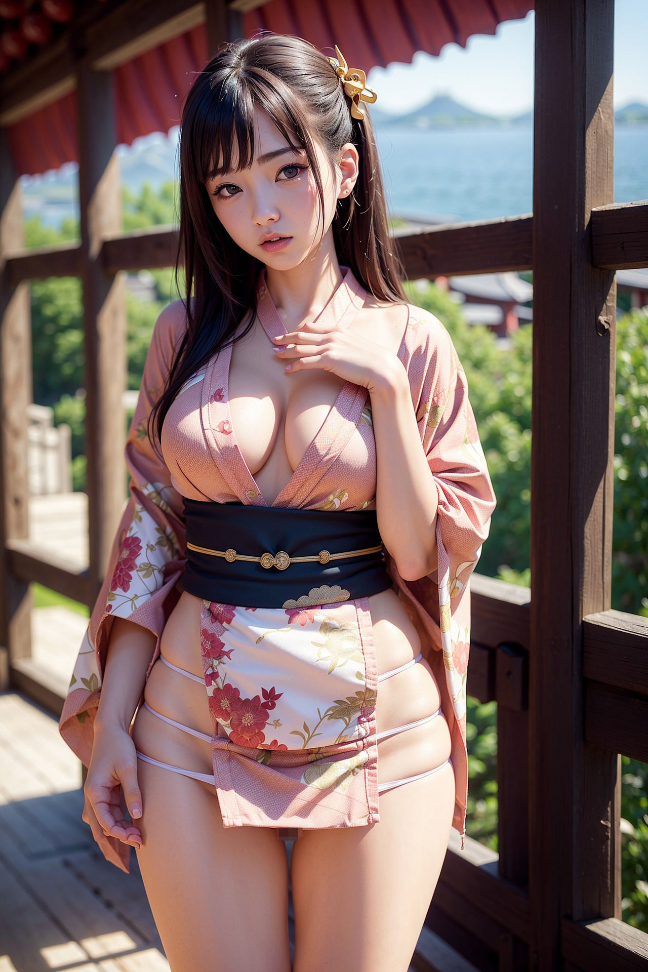 サンプル画像2:DTが考えたような着物美女(AIenough) [d_500256]