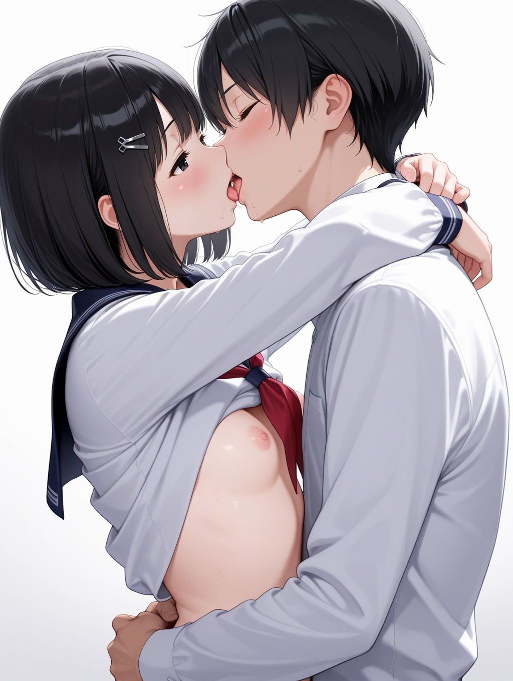 サンプル画像4:中はだめって言ったのに…親には内緒で妹と生ハメした最低な僕(デカめろん) [d_500502]