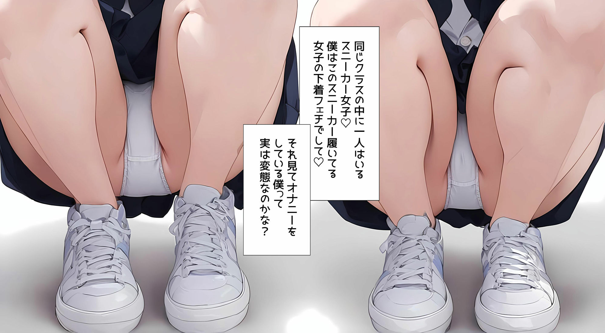 サンプル画像1:僕はクラスメイト全員の下着が見たい18 スニーカー女子編(日替わりさん) [d_500599]