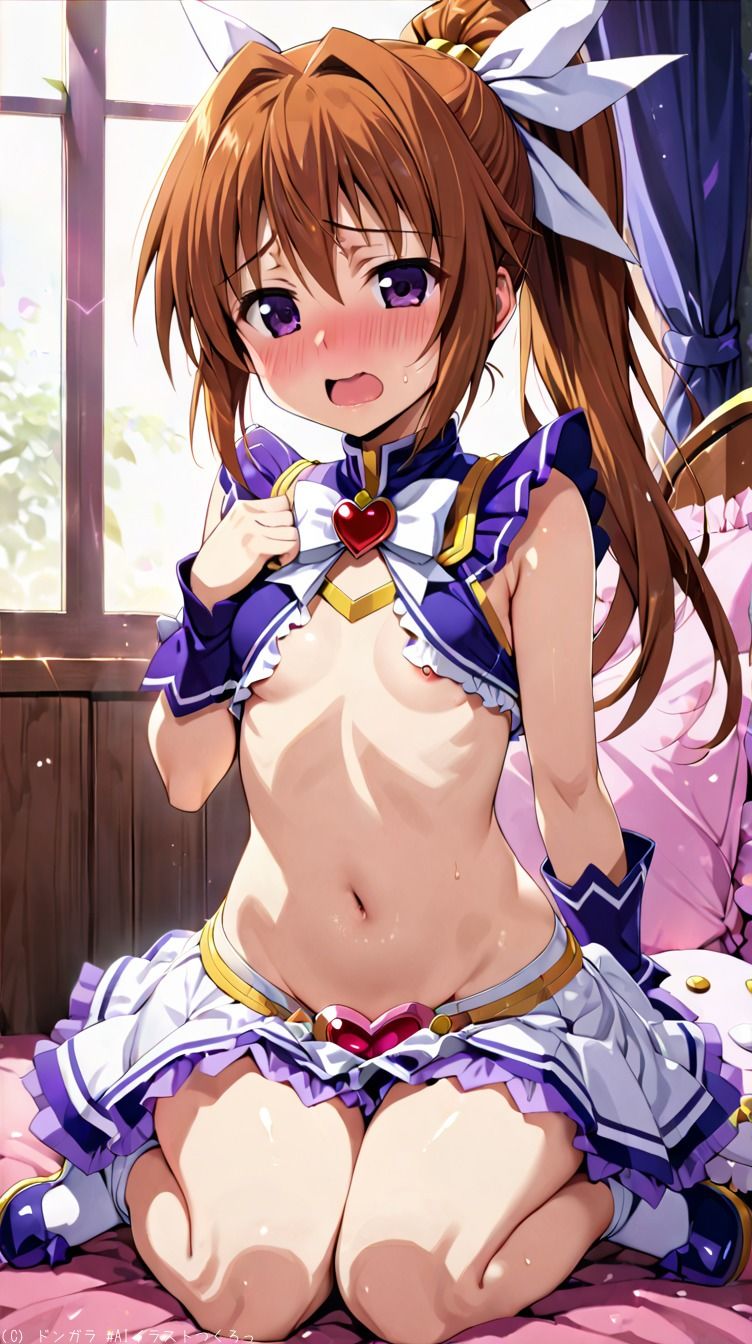 サンプル画像2:AIイラストCG集40  高町なのは(ドンガラAI美少女イラスト支部) [d_500614]