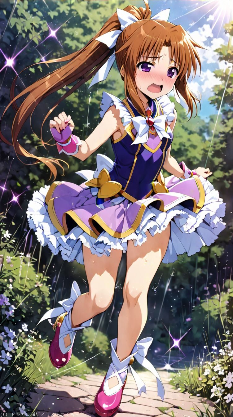 サンプル画像4:AIイラストCG集40  高町なのは(ドンガラAI美少女イラスト支部) [d_500614]