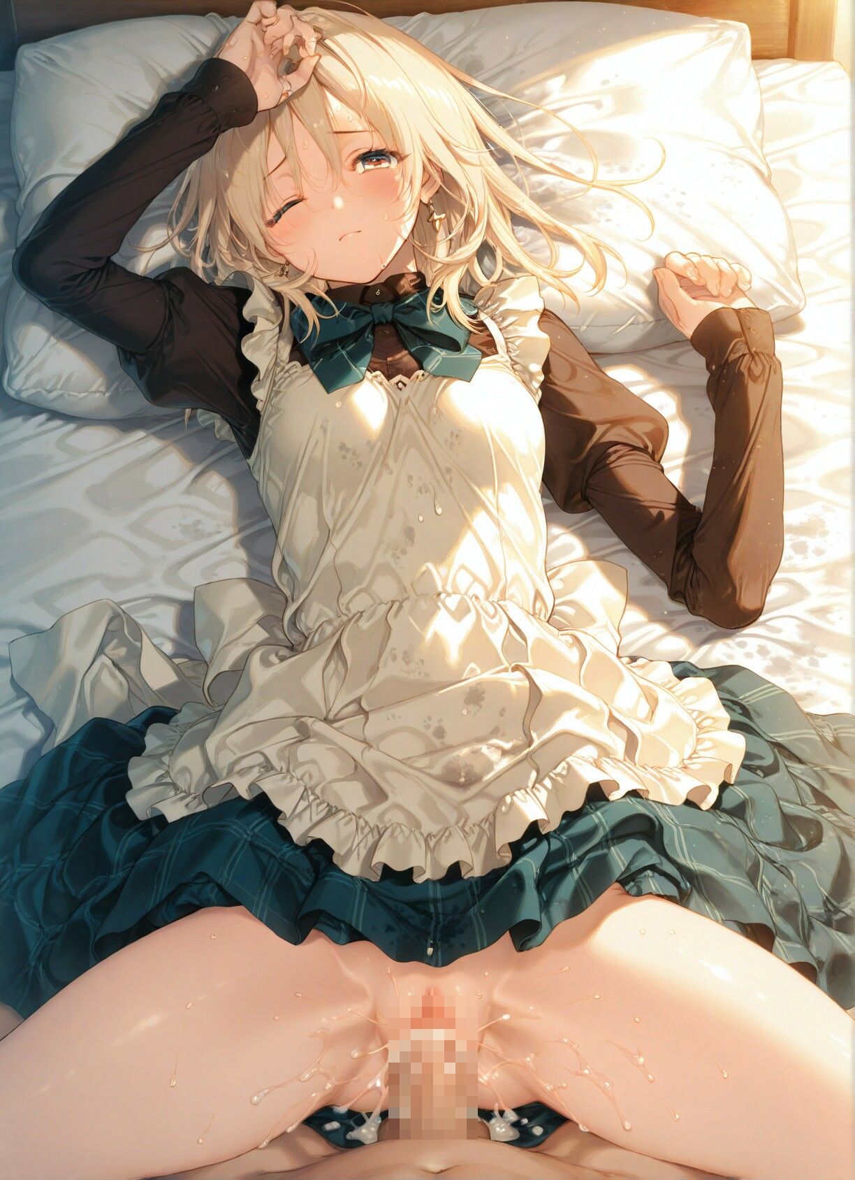 サンプル画像4:可憐なトラディショナルメイドさんと甘いひと時(AIsolva) [d_500619]