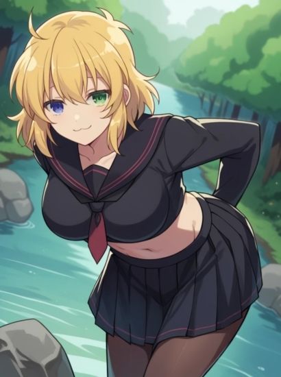 サンプル画像1:閃乱カグラの両奈から送られてきた自撮り写真(自撮りサークル  イカスミ工房) [d_500671]