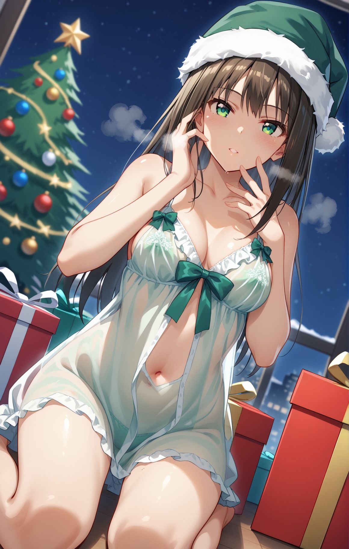 サンプル画像1:R18 over full HD【渋〇凛part1】しぶ〇んとクリスマスにイチャイチャ(Menika製作所) [d_500944]