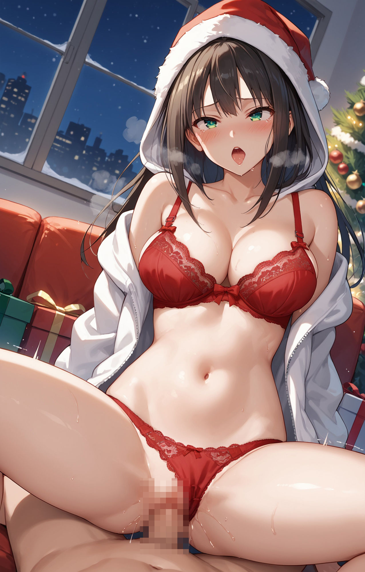 サンプル画像2:R18 over full HD【渋〇凛part1】しぶ〇んとクリスマスにイチャイチャ(Menika製作所) [d_500944]