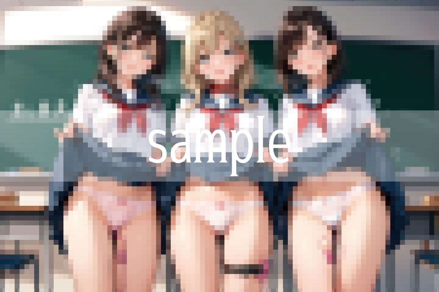 サンプル画像1:仕込まれて…ピンクローターを着けて集合しなさい(リアルAI美少女LABO) [d_500979]