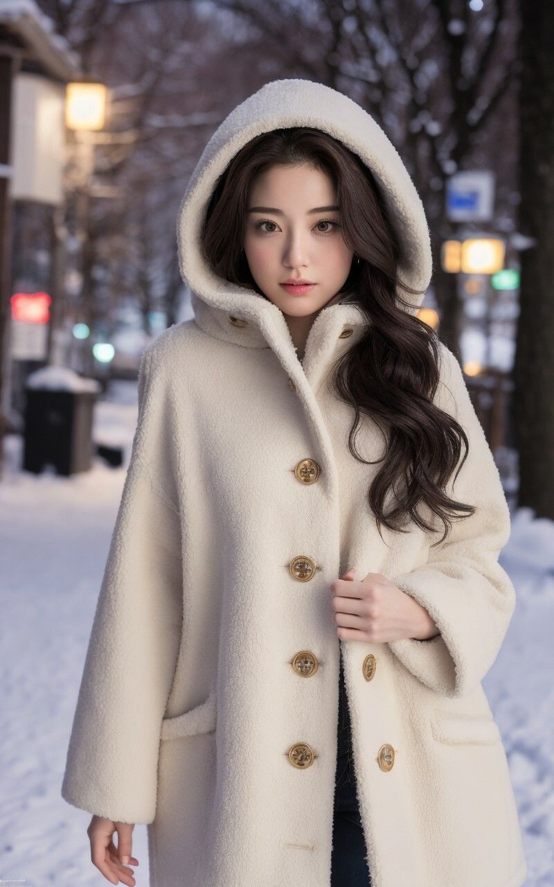 サンプル画像1:【美女名録】vol1.2  彼女の冬のコートコレクション 198枚  【AIグラビア写真集】(AI美女制作参謀本部2課) [d_500984]