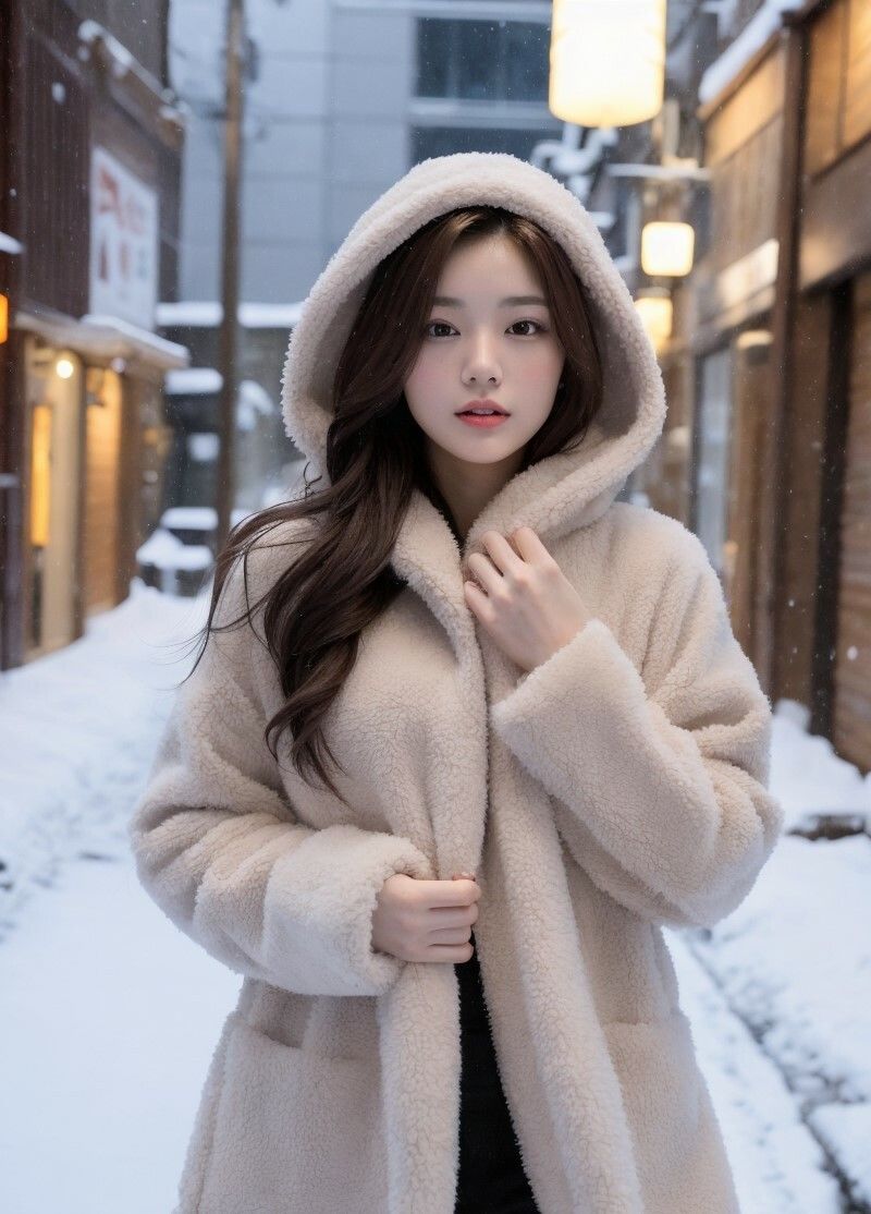 サンプル画像2:【美女名録】vol1.2  彼女の冬のコートコレクション 198枚  【AIグラビア写真集】(AI美女制作参謀本部2課) [d_500984]