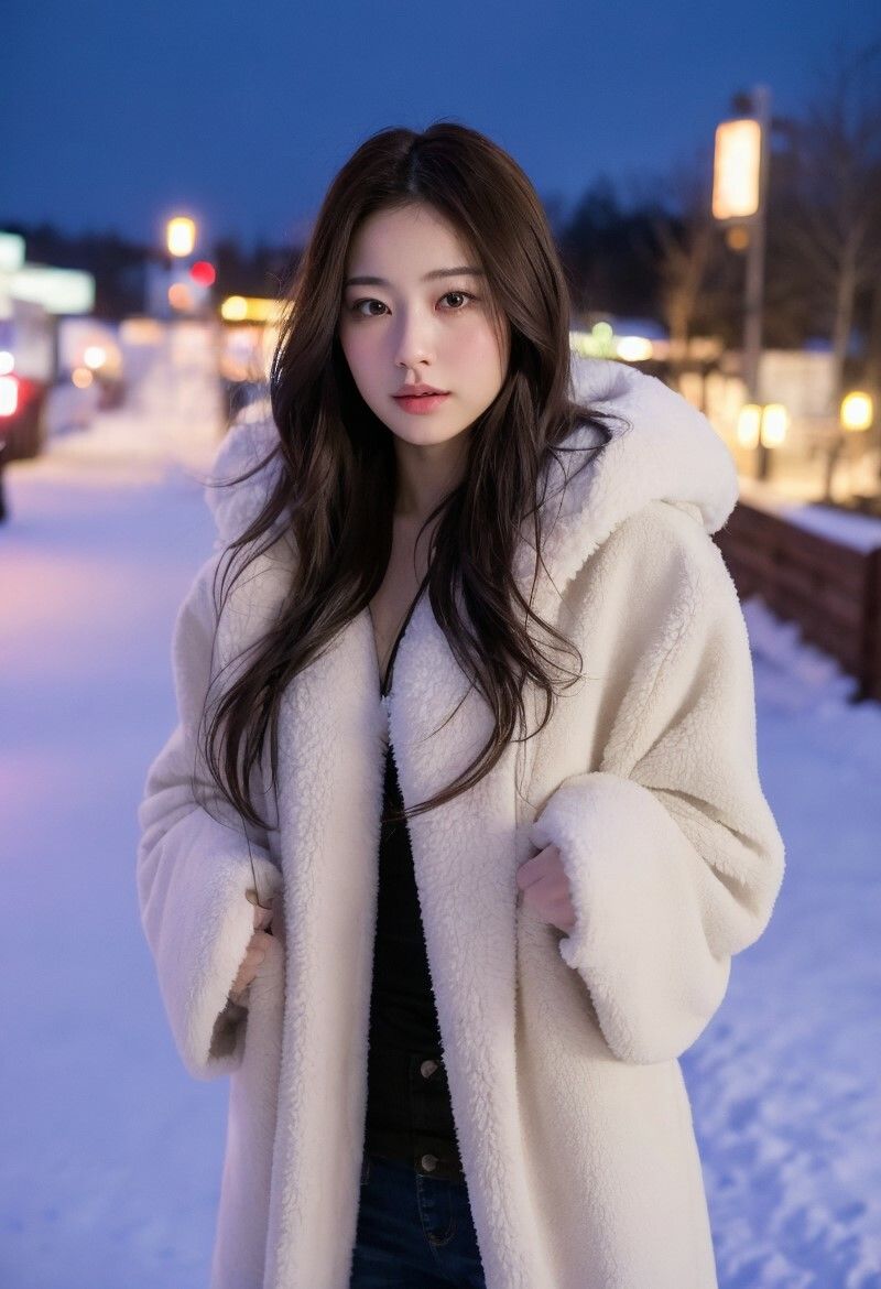 サンプル画像3:【美女名録】vol1.2  彼女の冬のコートコレクション 198枚  【AIグラビア写真集】(AI美女制作参謀本部2課) [d_500984]