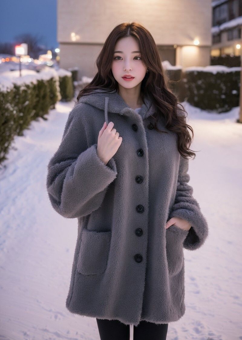 サンプル画像4:【美女名録】vol1.2  彼女の冬のコートコレクション 198枚  【AIグラビア写真集】(AI美女制作参謀本部2課) [d_500984]