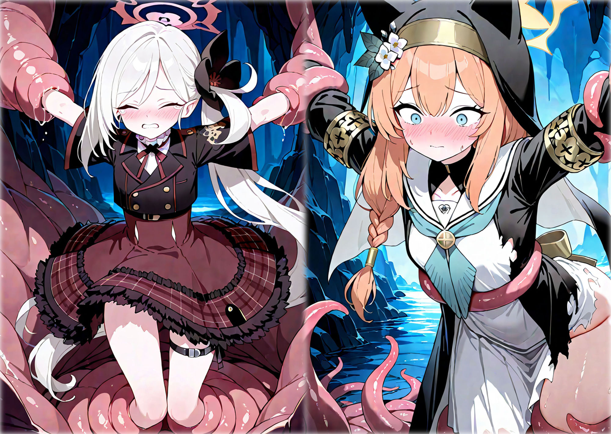 サンプル画像5:触手姦  ブルアカ触手特化CG集(アイアイアイ) [d_501267]