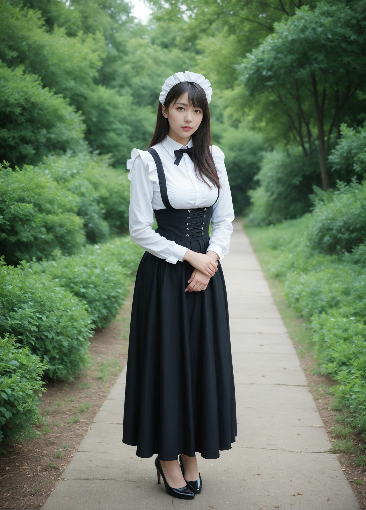 サンプル画像5:あんなこと、こんなこと、叶えてくれる都合のいい美人メイド3(AIドルオフィス) [d_501363]