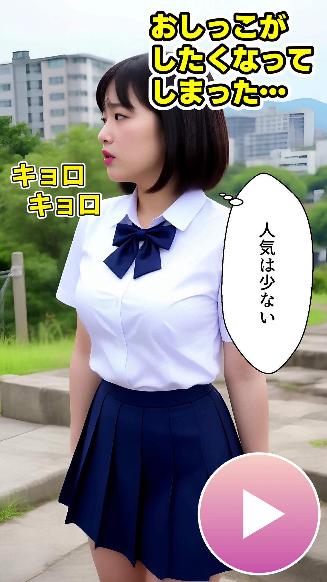 サンプル画像3:階段おしっこ4 女子校生〜電話中に生ハメSEX〜(コメットパンチ) [d_501424]