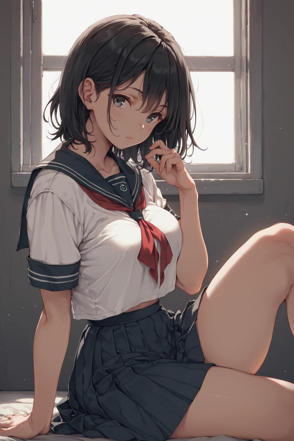 サンプル画像1:グラビア＆流出裏画像 現役JKアイドル 黒瀬華凛(美女造) [d_501462]