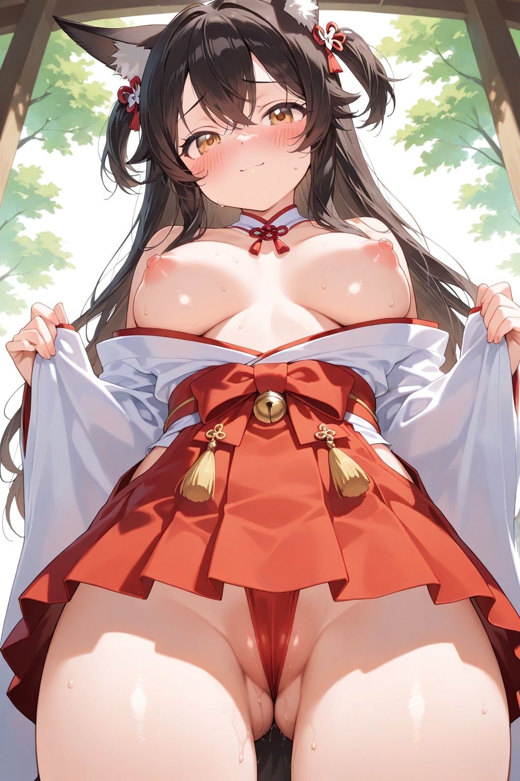 サンプル画像1:巫女のムスビ(くるみ) [d_501482]