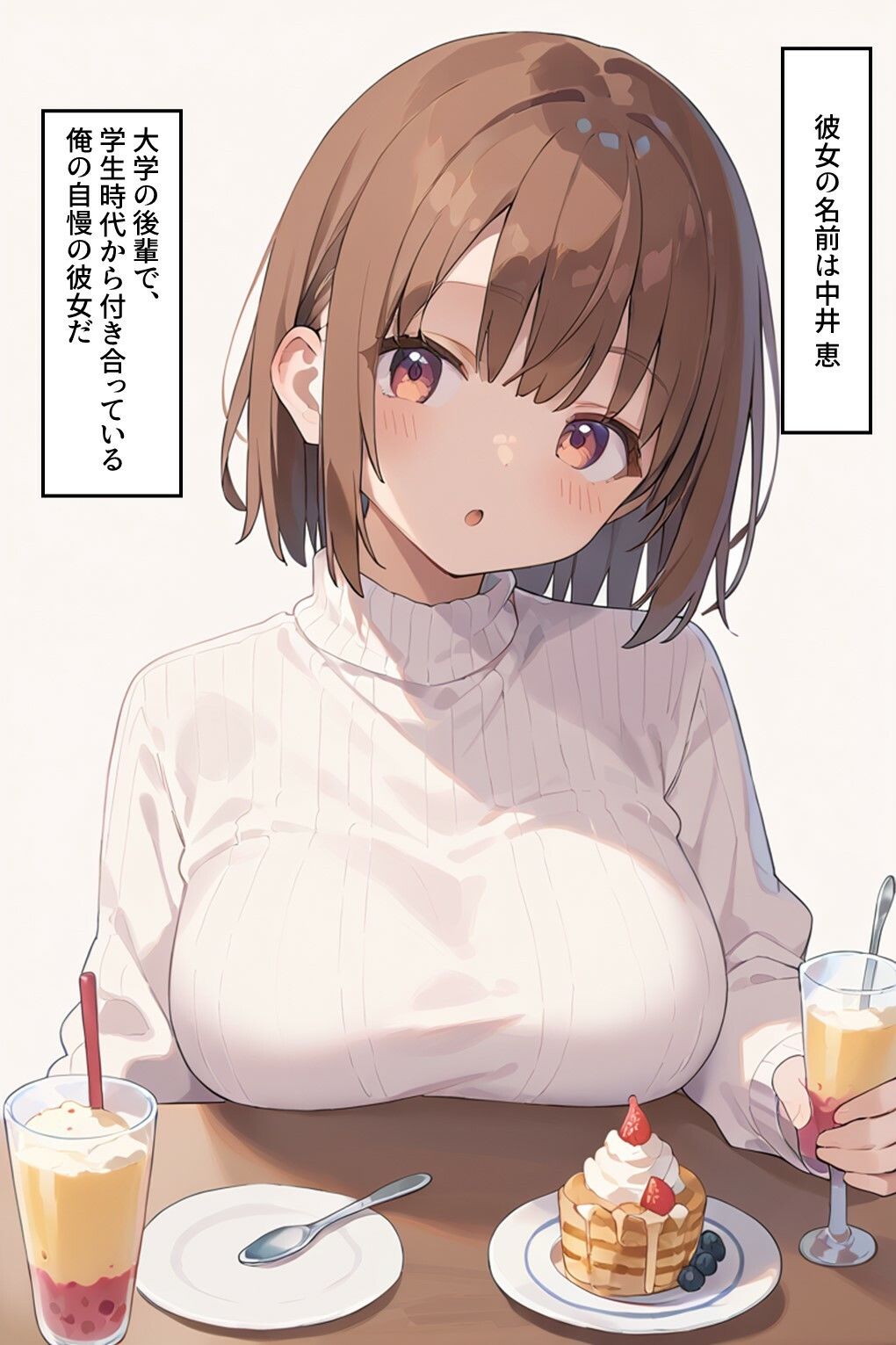 サンプル画像1:俺の可愛い後輩を寝取らせてみた(Xガールズ) [d_501563]