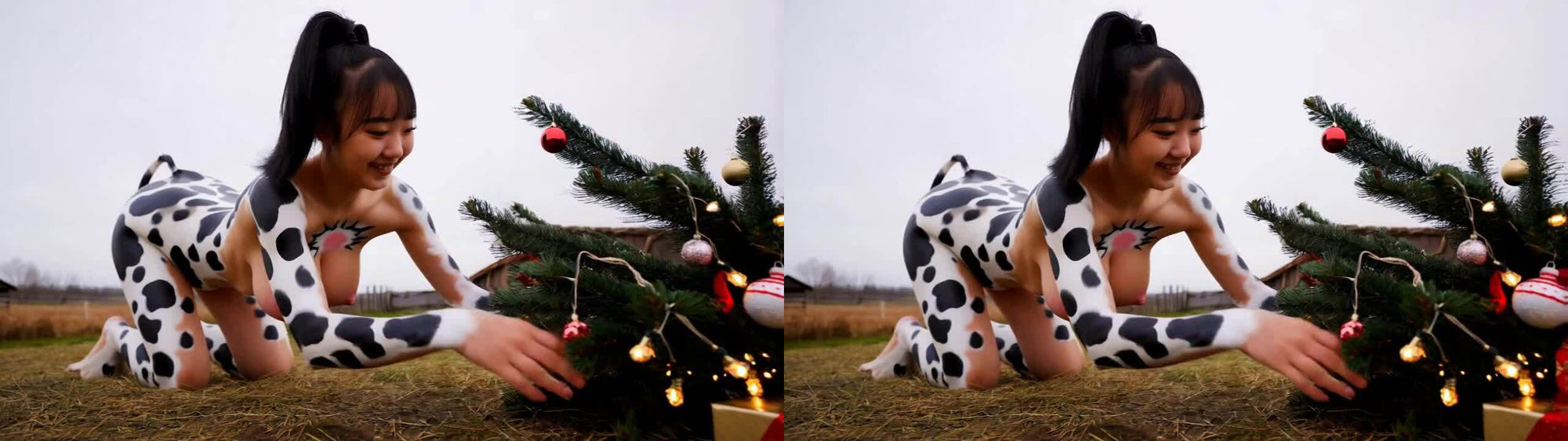 サンプル画像6:厳選！！【自然な視力回復法！ 】3D x VR AI 着エロ動画 〜v2動画企画  冬の町を覗いて〜(シルク・ドゥ・チーズ) [d_501651]