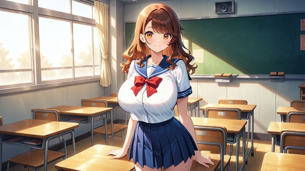 サンプル画像3:進級条件は特別顧問のスク水中出し補習です(ニート印刷所) [d_501717]