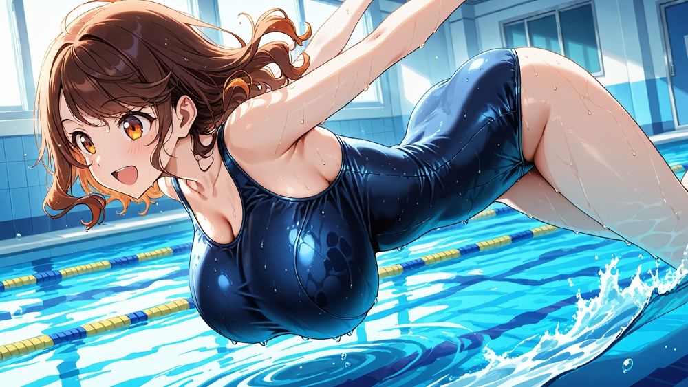 サンプル画像5:進級条件は特別顧問のスク水中出し補習です(ニート印刷所) [d_501717]