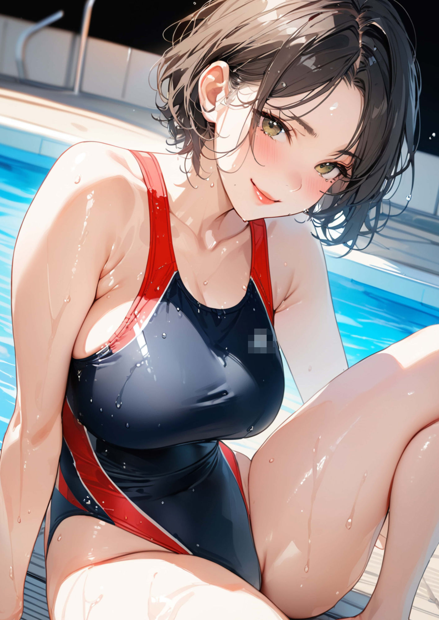 サンプル画像1:「絶対、誘ってる…！」人妻スイミングスクール(ぽダム) [d_501769]