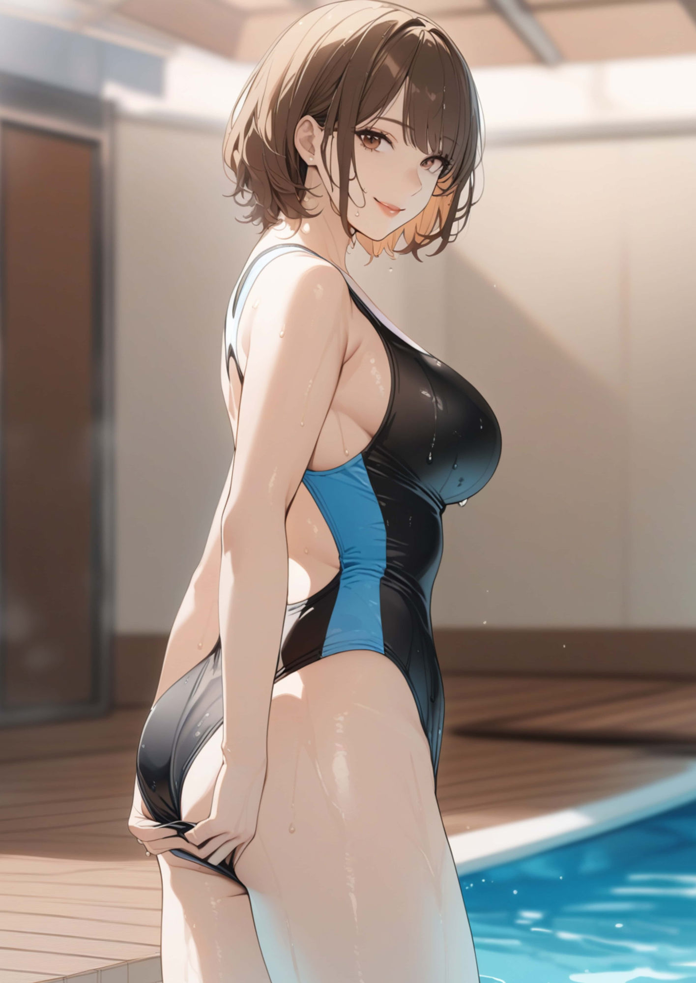 サンプル画像2:「絶対、誘ってる…！」人妻スイミングスクール(ぽダム) [d_501769]