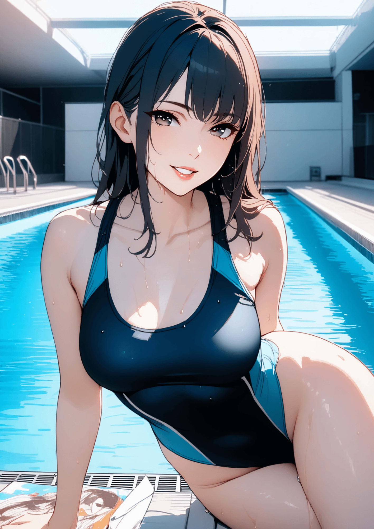 サンプル画像5:「絶対、誘ってる…！」人妻スイミングスクール(ぽダム) [d_501769]