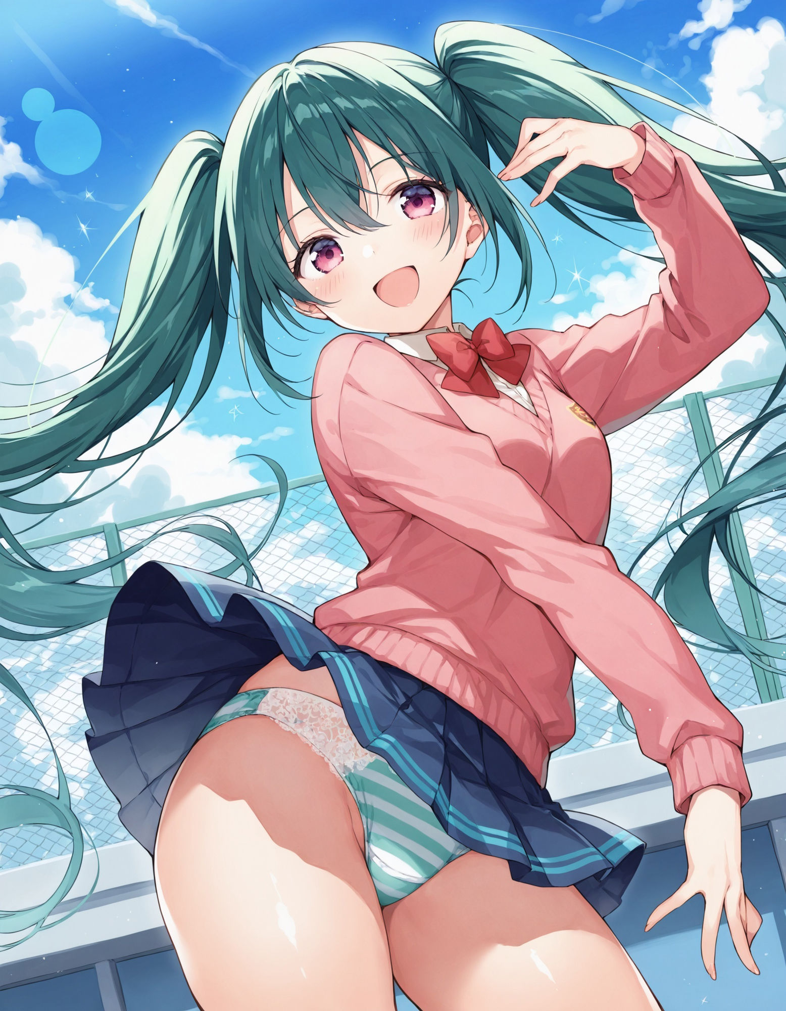 サンプル画像1:制服女子のダンスパンチラ(D.P.H.) [d_501833]