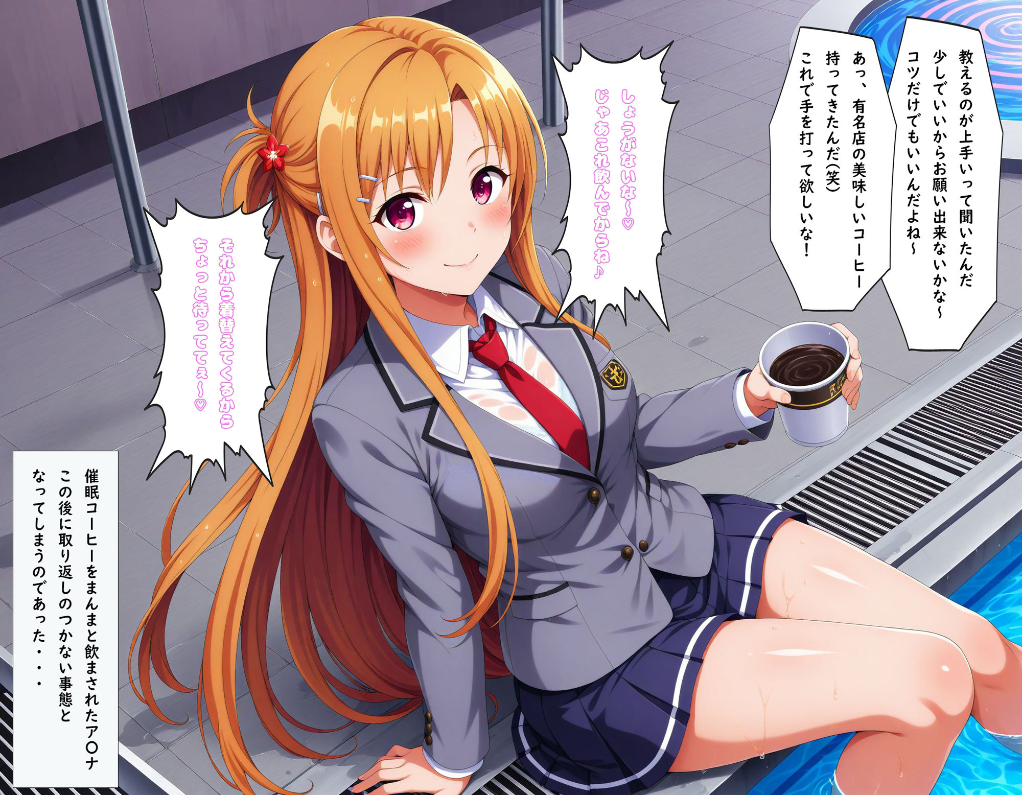 サンプル画像1:ア〇ナのスク水特別授業(もしも☆アニ) [d_501996]